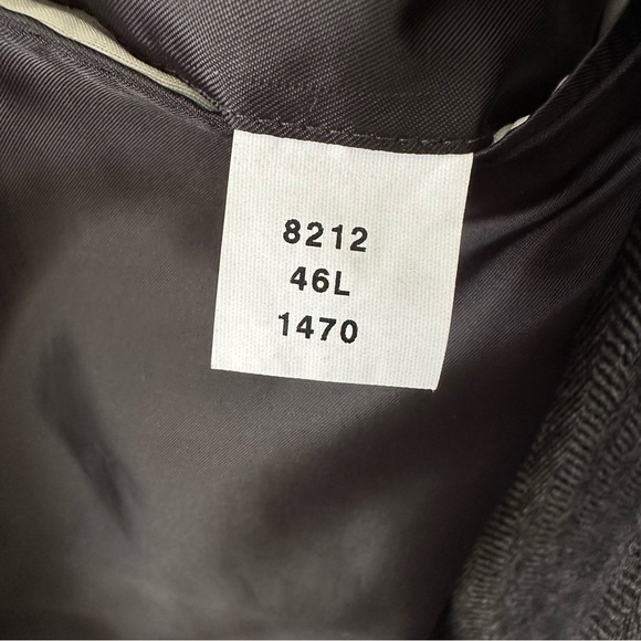 The Crossroads Collection Jacket Mens 46L Gray Herringbone Tweed Blazer Wool - Picture 10 of 16